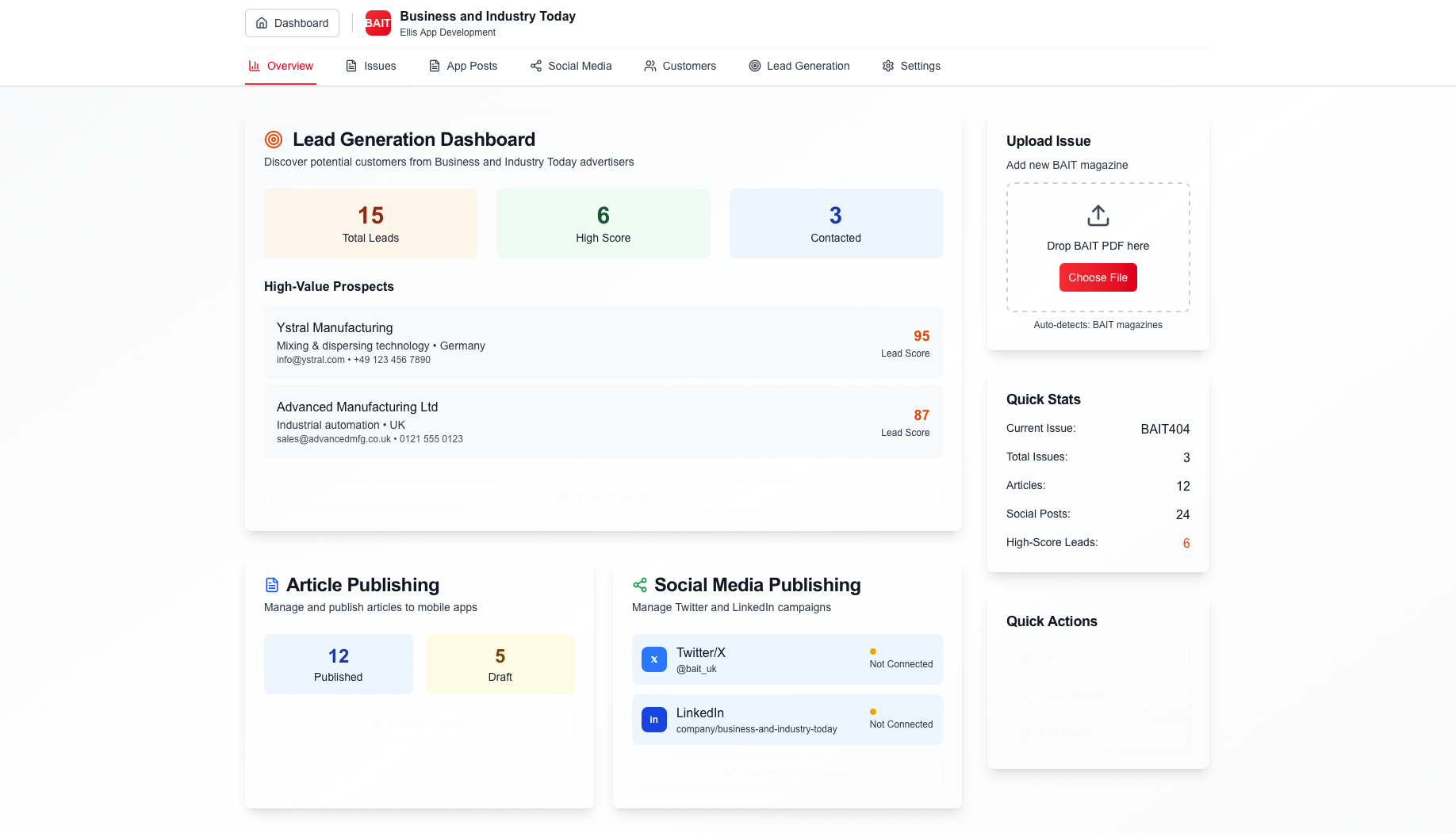 Magazine Automation Platform